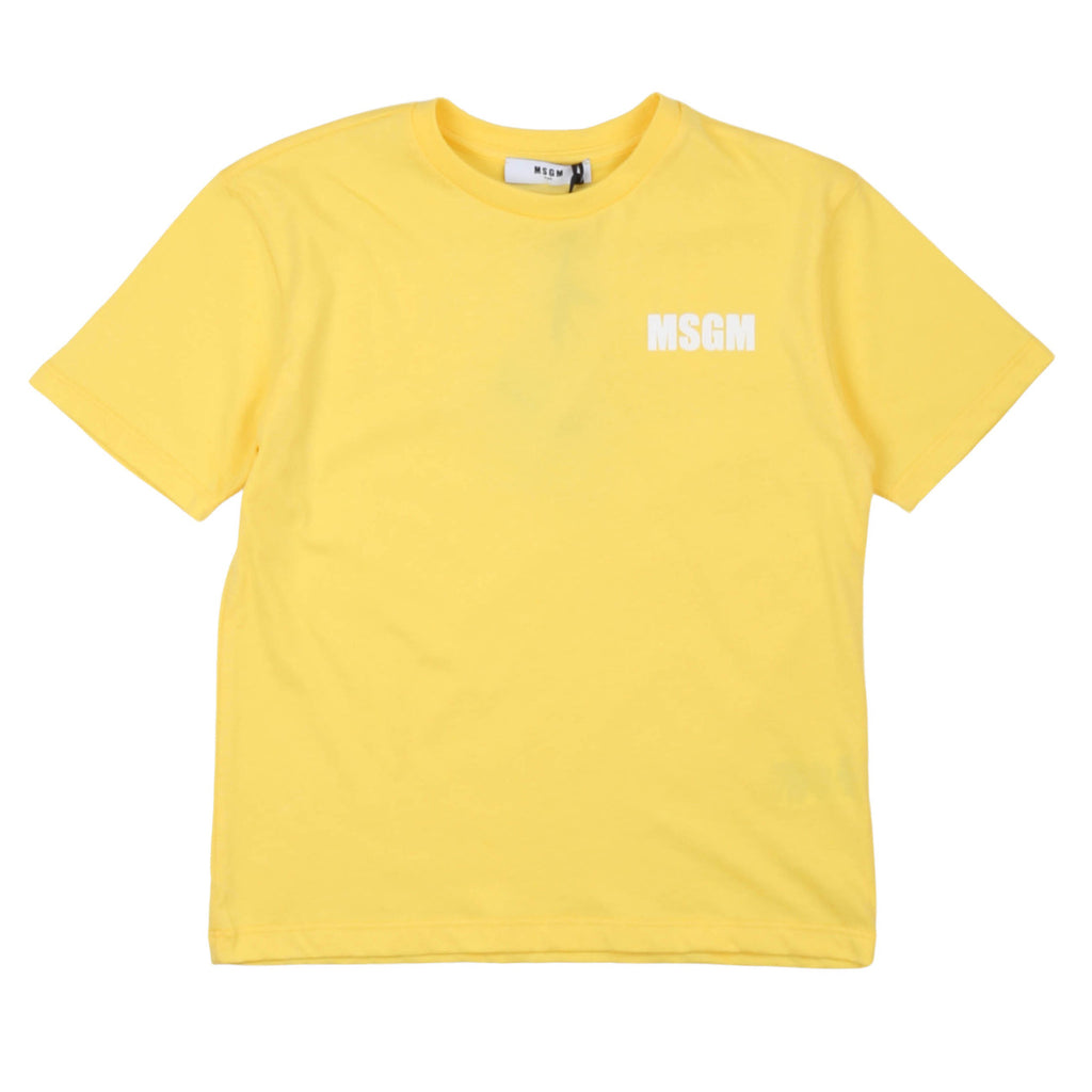 msgm - JERSEY  T-SHIRT UNISEX PRIMROSE YELLOW