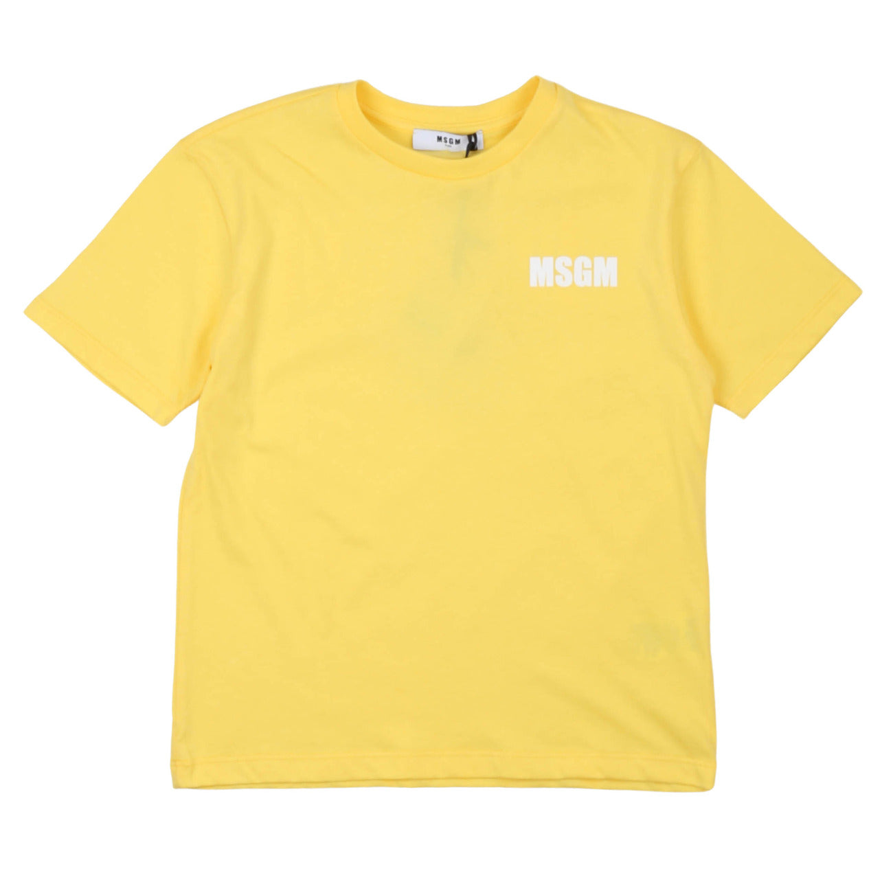 msgm - JERSEY  T-SHIRT UNISEX PRIMROSE YELLOW