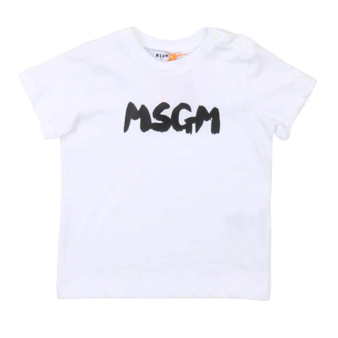 msgm - JERSEY T-SHIRT BABY UNISEX BIANCO/WHITE