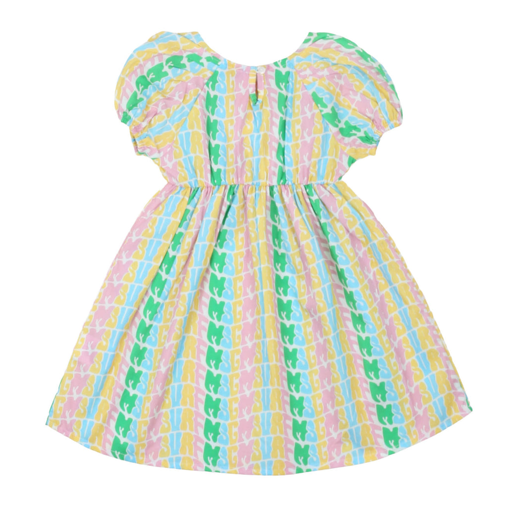 msgm - POPLIN  DRESS BABY GIRL MULTICOLOR