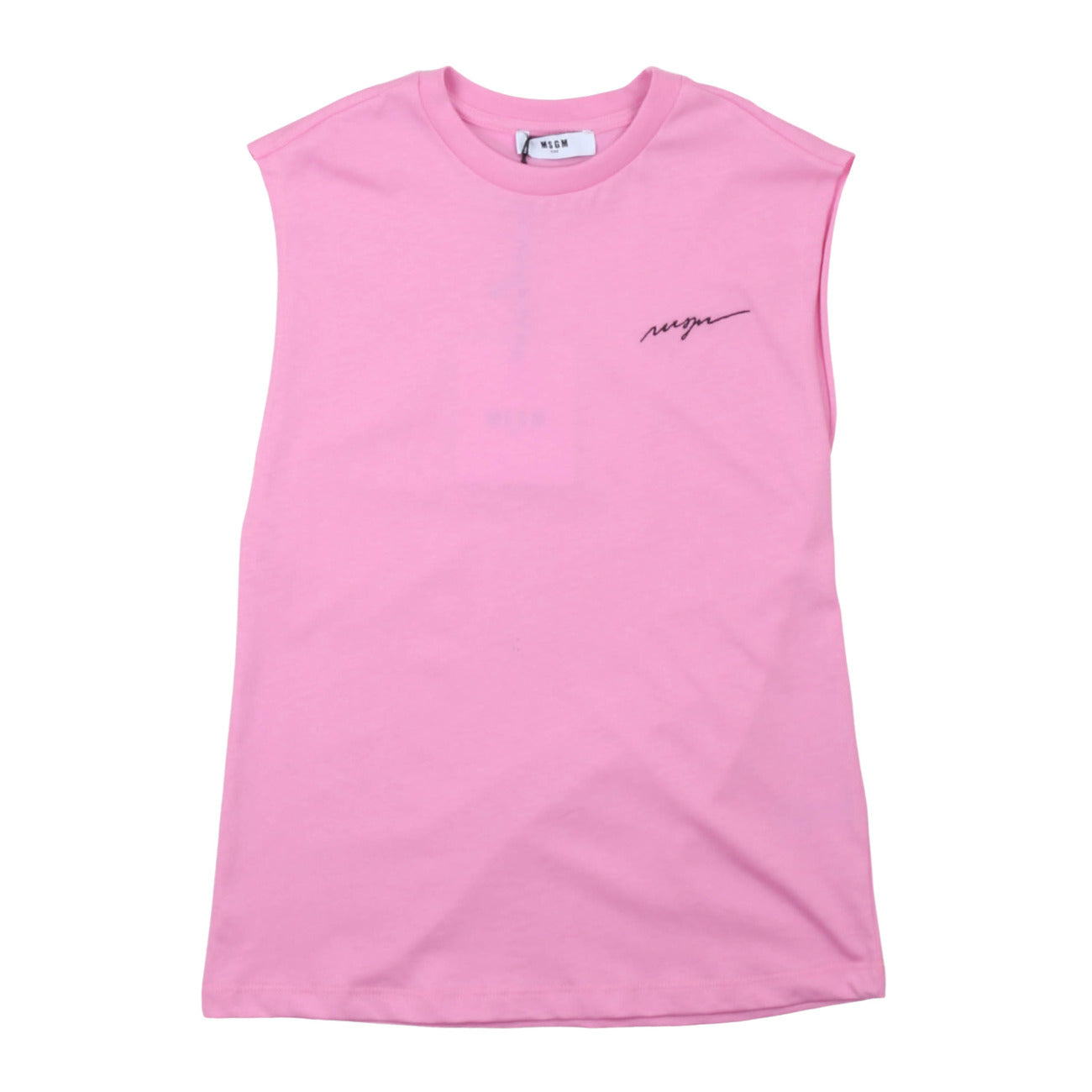 msgm - JERSEY SLEEVELESS UNISEX PINK LILAC