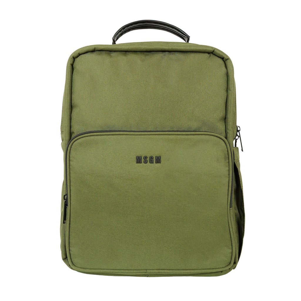msgm - NYLON BACKPACK  UNISEX VERDE MILITARE/MI