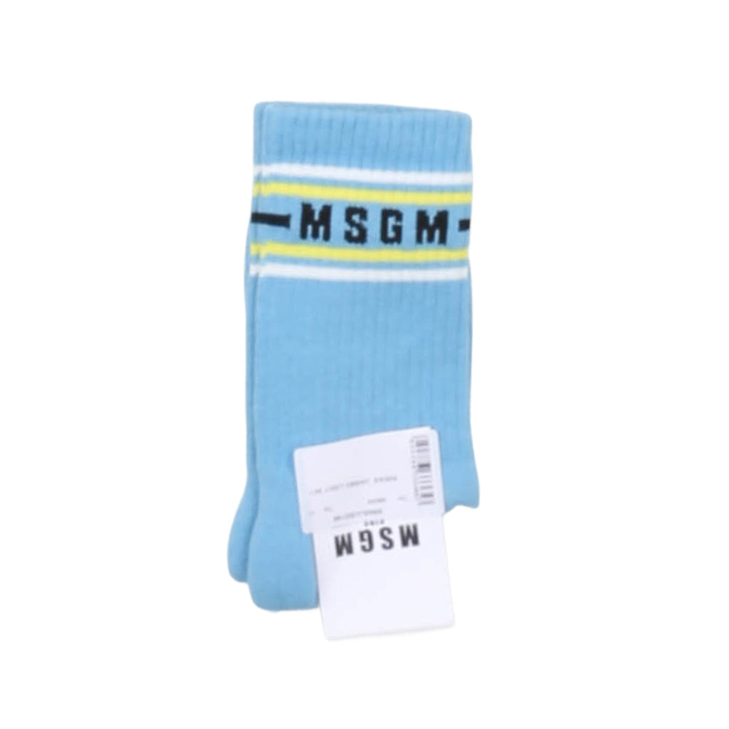 msgm - SOCKS  UNISEX LIGHT SKY