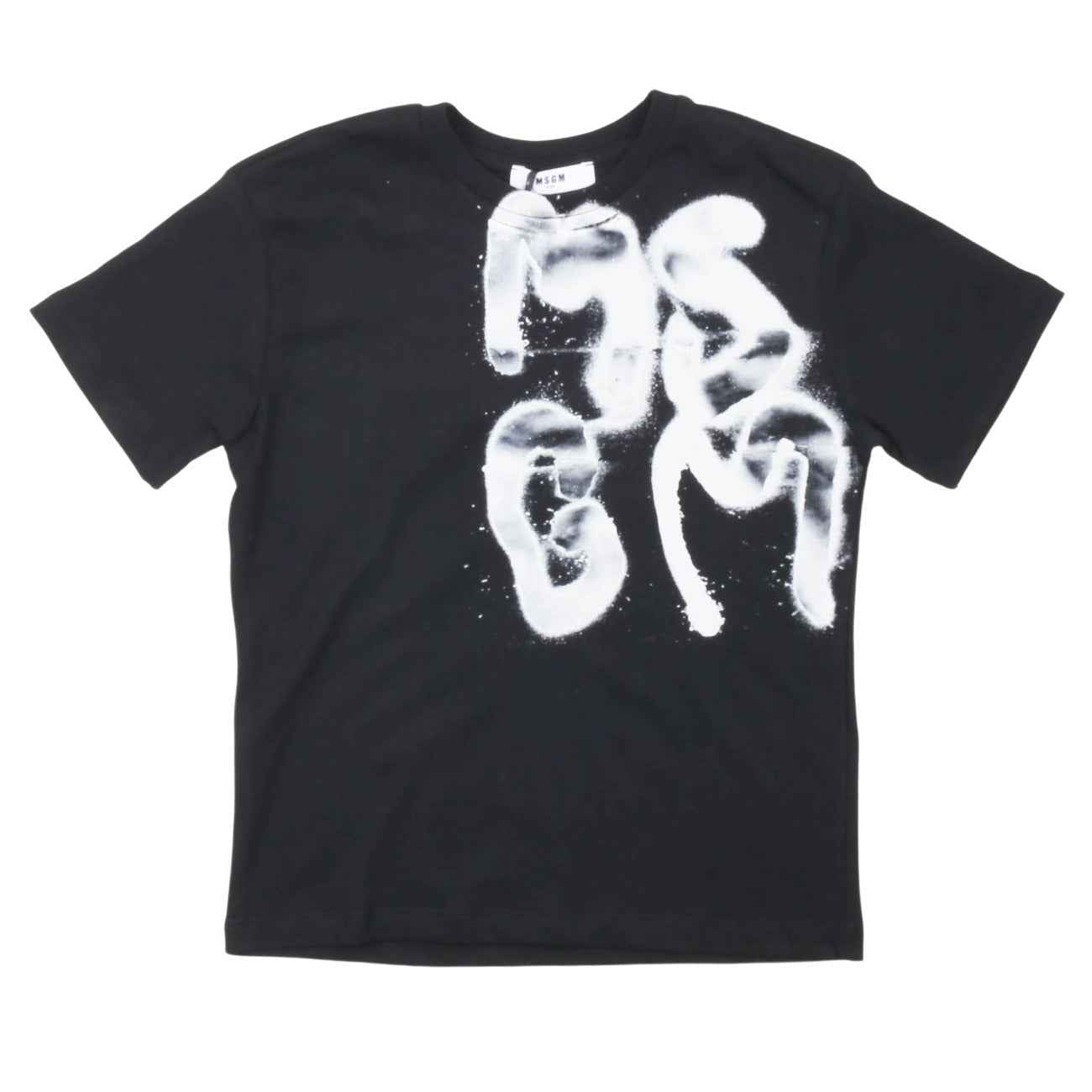 msgm - JERSEY T-SHIRT BOY NERO/BLACK