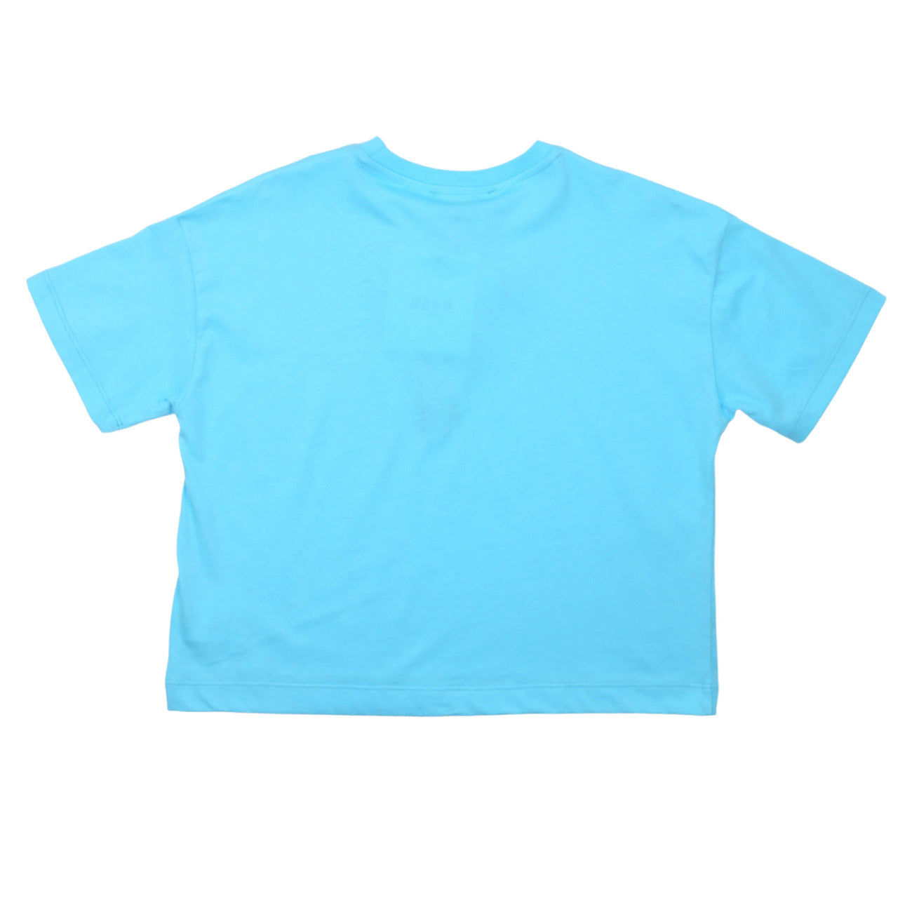 msgm - JERSEY BOX T-SHIRT GIRL LIGHT SKY