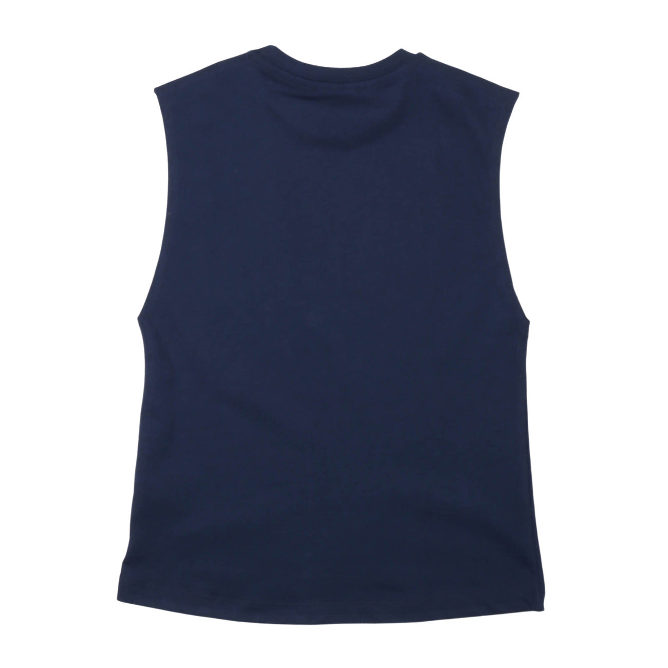 msgm - JERSEY SLEEVELESS UNISEX BLU/BLUE