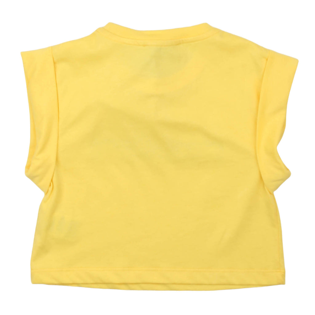 msgm - JERSEY T-SHIRT GIRL PRIMROSE YELLOW