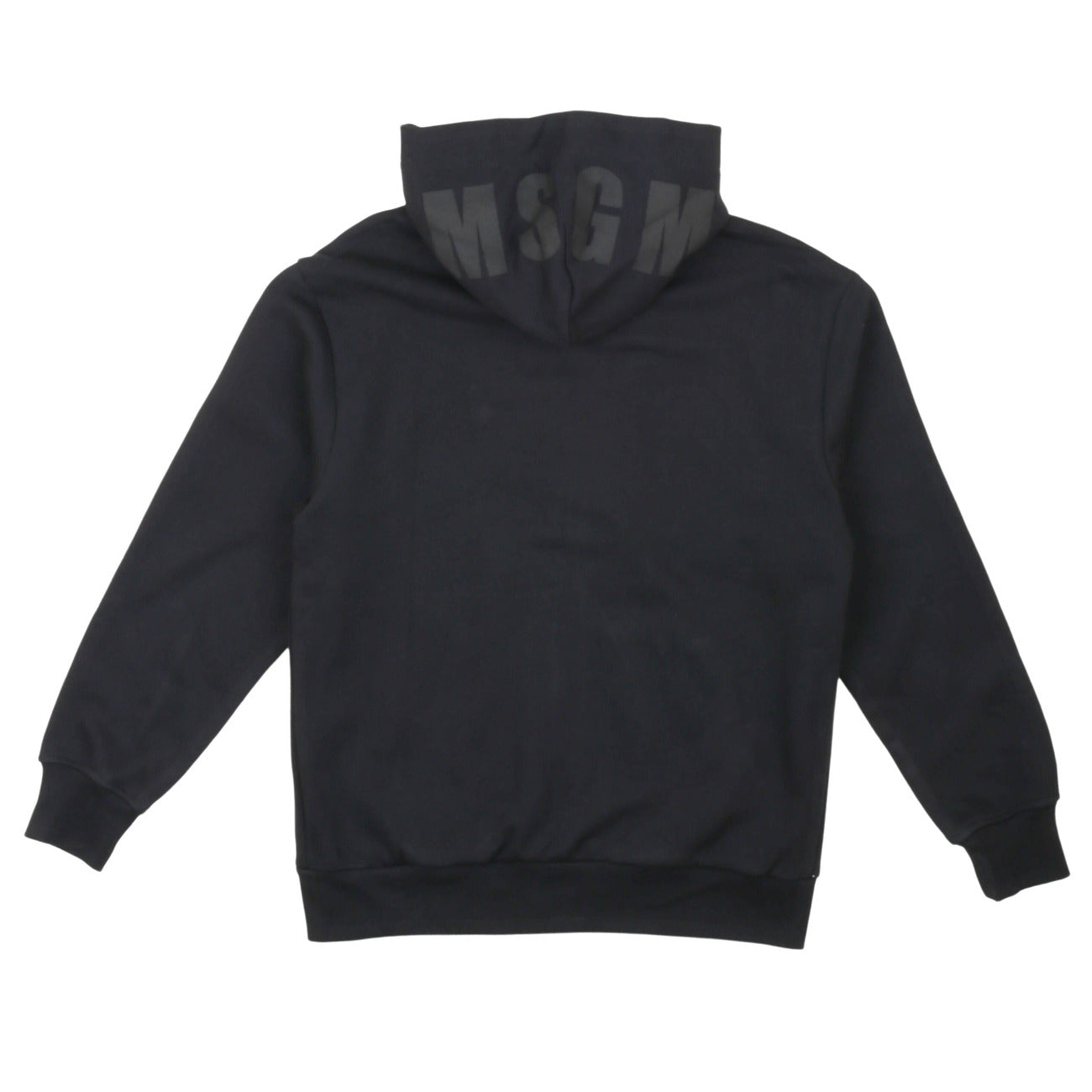 msgm - ZIP HOODIE JUNIOR UNISEX NERO/BLACK