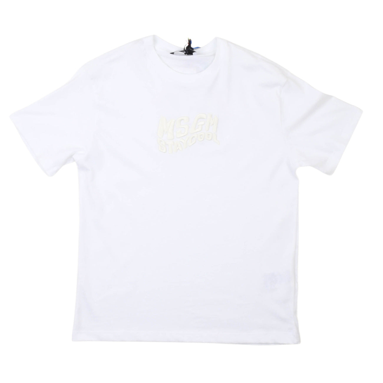 msgm - JERSEY T-SHIRT GIRL BIANCO/WHITE