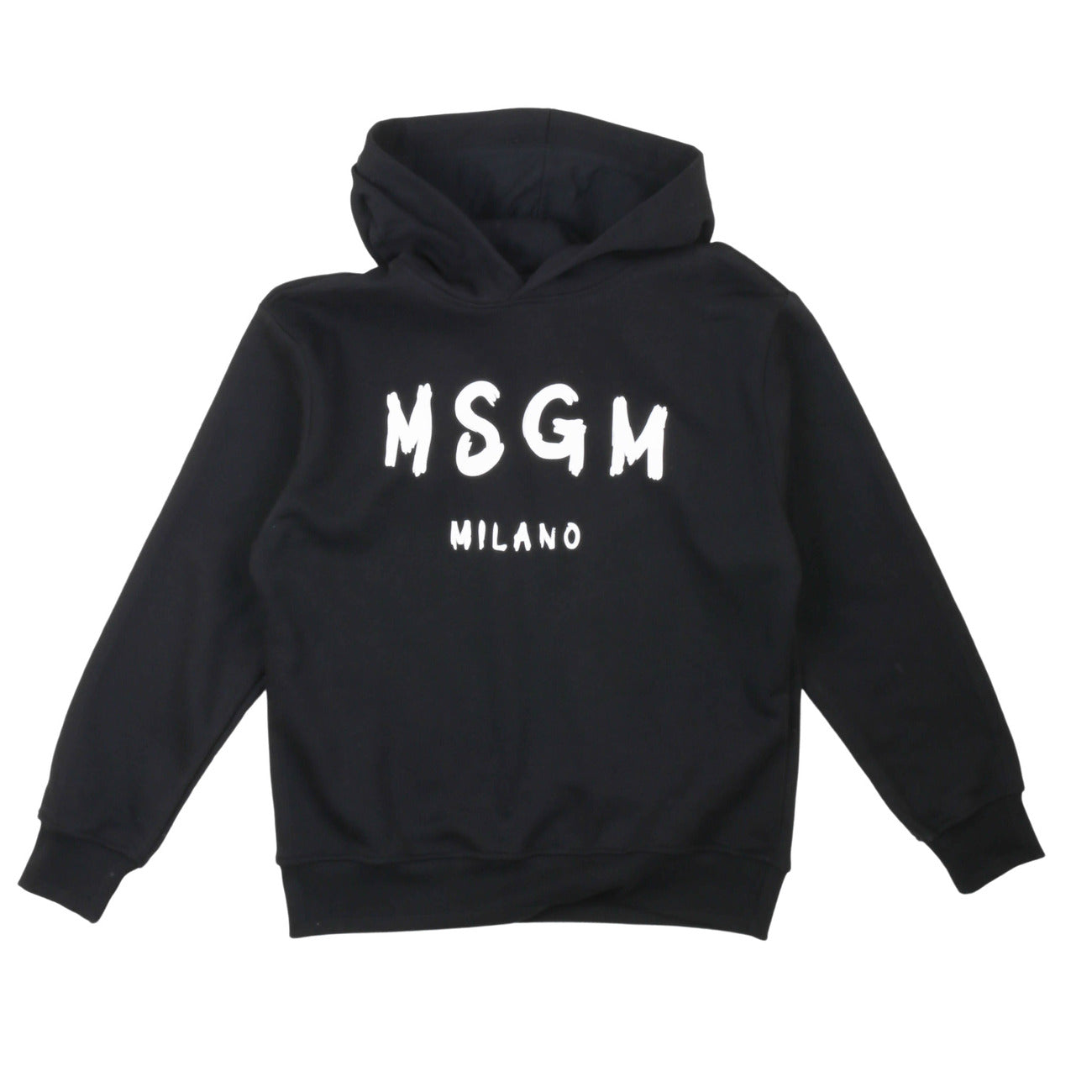 msgm - HOODIE  UNISEX NERO/BLACK