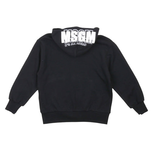 msgm - ZIP HOODIE UNISEX NERO/BLACK