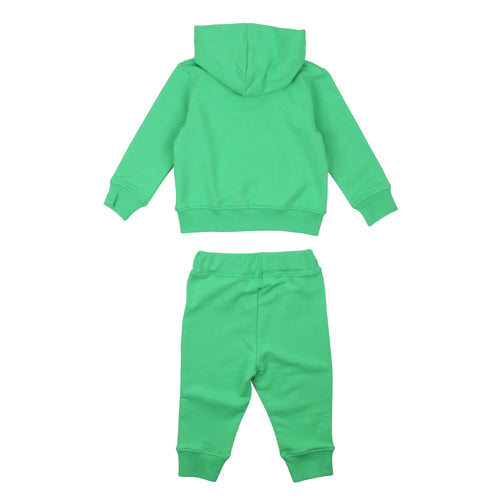 msgm - STRETCH FLEECE TRACKSUIT ZIP HOODIE BABY