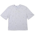 msgm - STUDDED JERSEY OVER  T-SHIRT GIRL GRIGIO