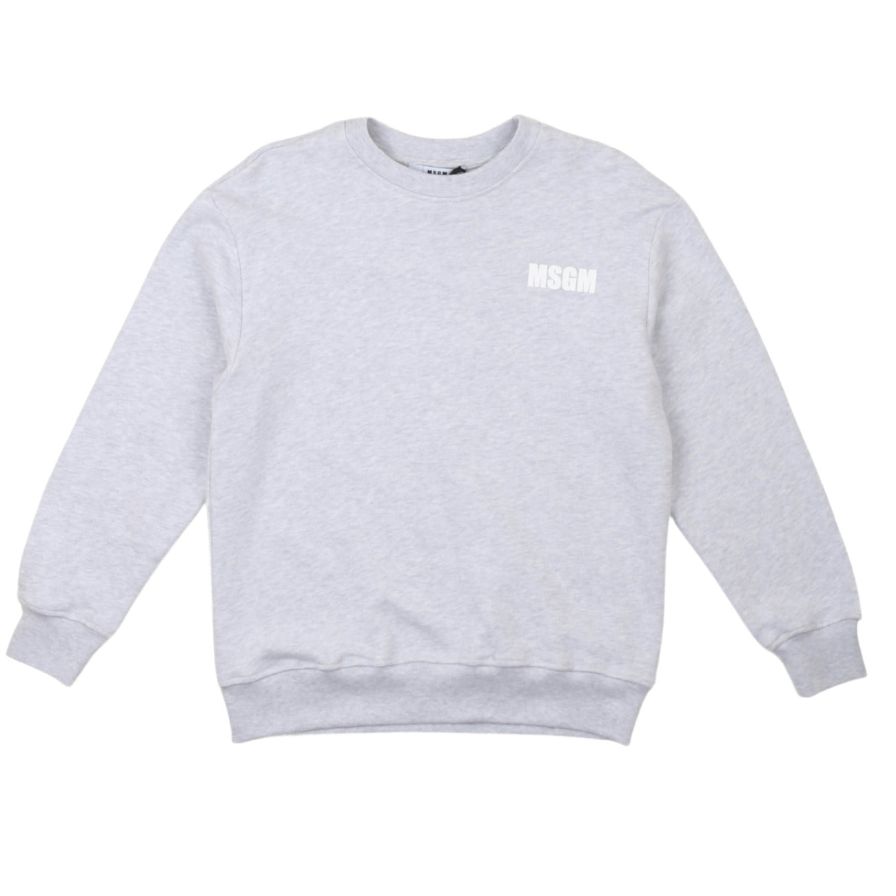 msgm - SWEATSHIRT UNISEX GRIGIO MEL. CHIARO/LIG