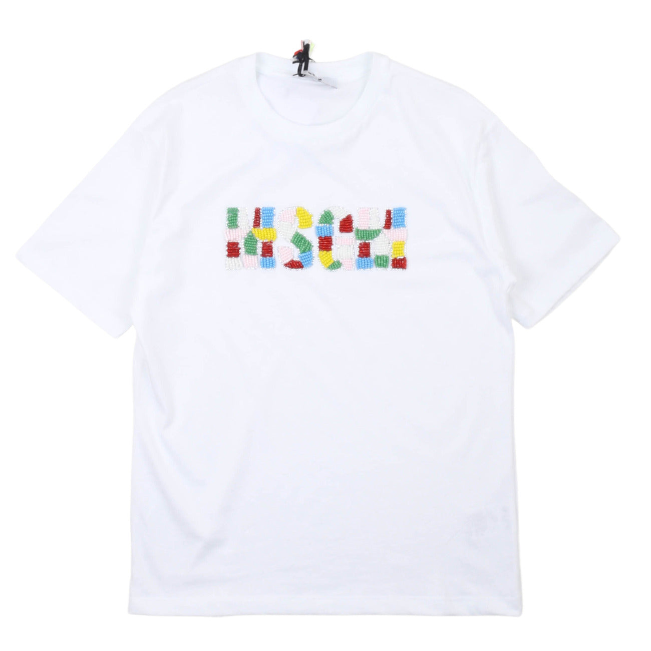 msgm - JERSEY T-SHIRT GIRL BIANCO/WHITE