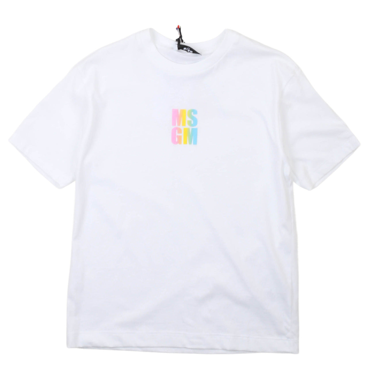 msgm - JERSEY  T-SHIRT GIRL BIANCO/WHITE
