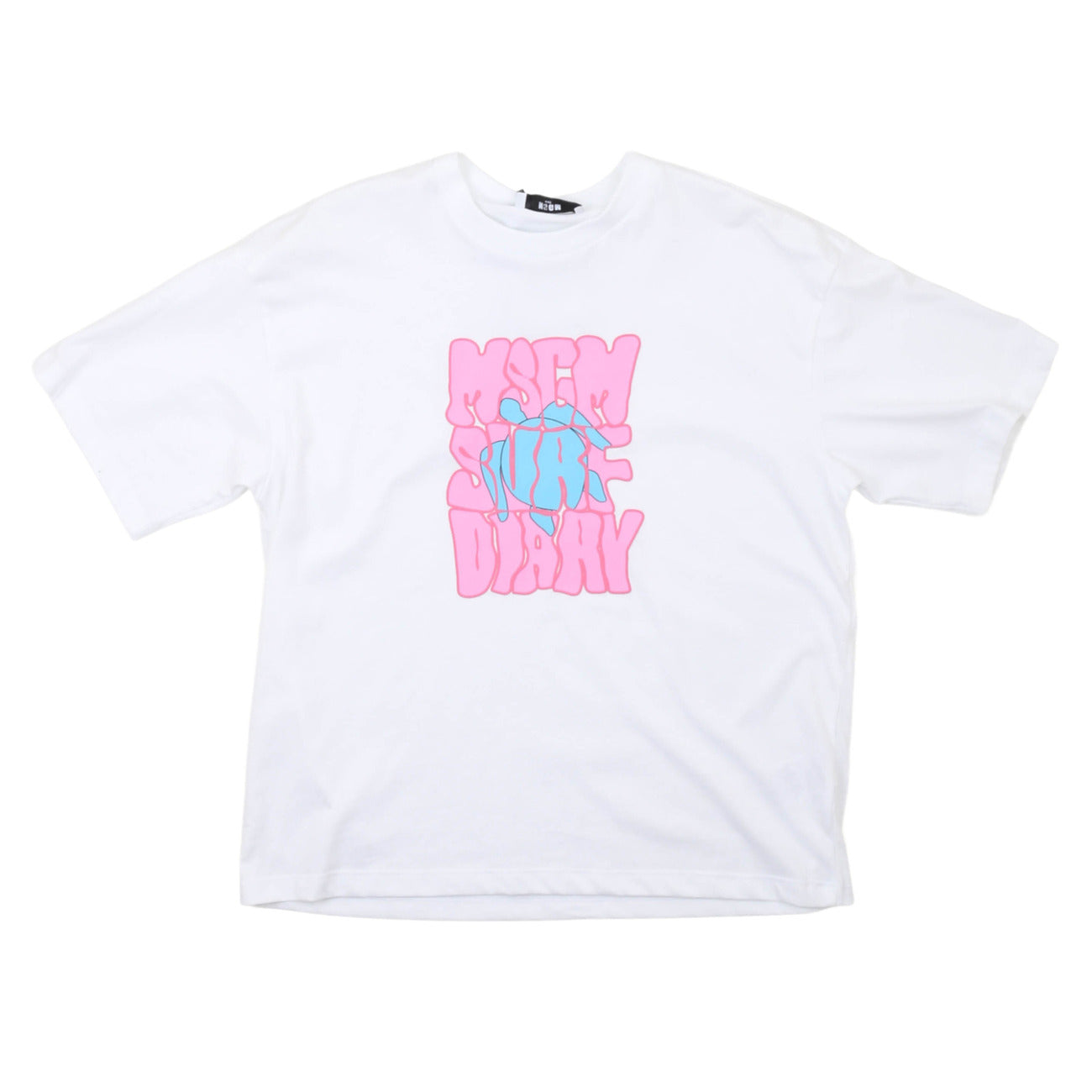 msgm - JERSEY OVER T-SHIRT GIRL BIANCO/WHITE