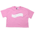 msgm - JERSEY BOX T-SHIRT GIRL PINK LILAC