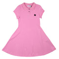 msgm - PIQUET POLO DRESS GIRL PINK LILAC