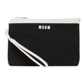 msgm - CANVAS AND ECO-LEATHER POCHETTE GIRL NER