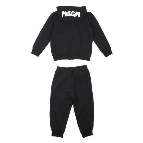 msgm - STRETCH FLEECE TRACKSUIT ZIP HOODIE  PAN